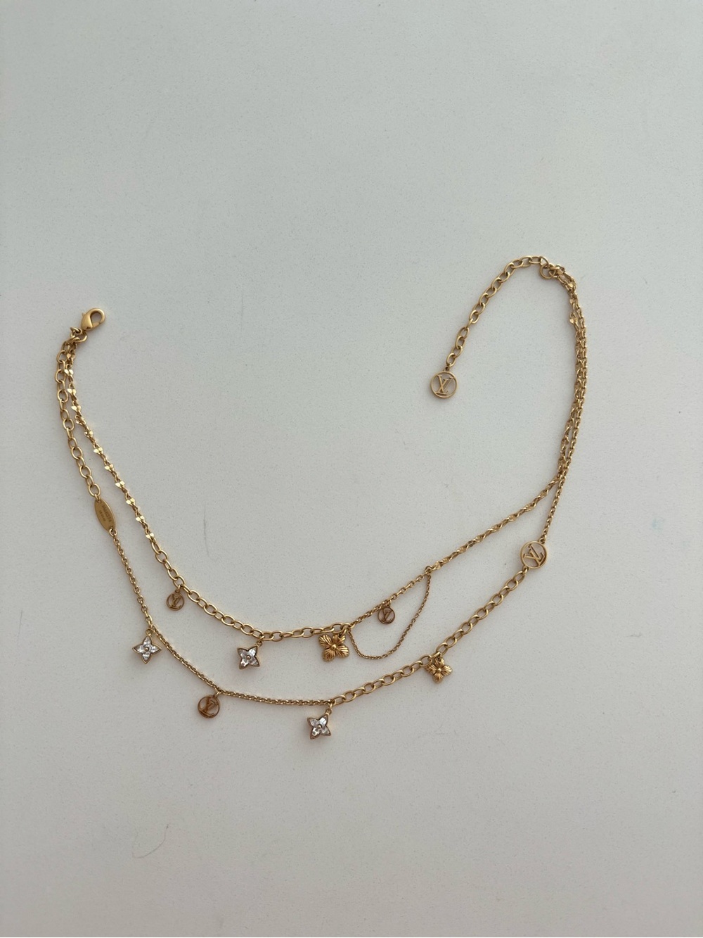 Louis Vuitton Gold Multi-Layer Charm Necklace - Picture 5 of 5